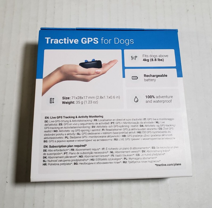 Tractive Waterproof GPS Dog Tracker Location & Activity Dark Blue NEW