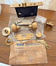 Yale 8000 Series Mortise Lockset Righthand Complete New Old Stock Restoration