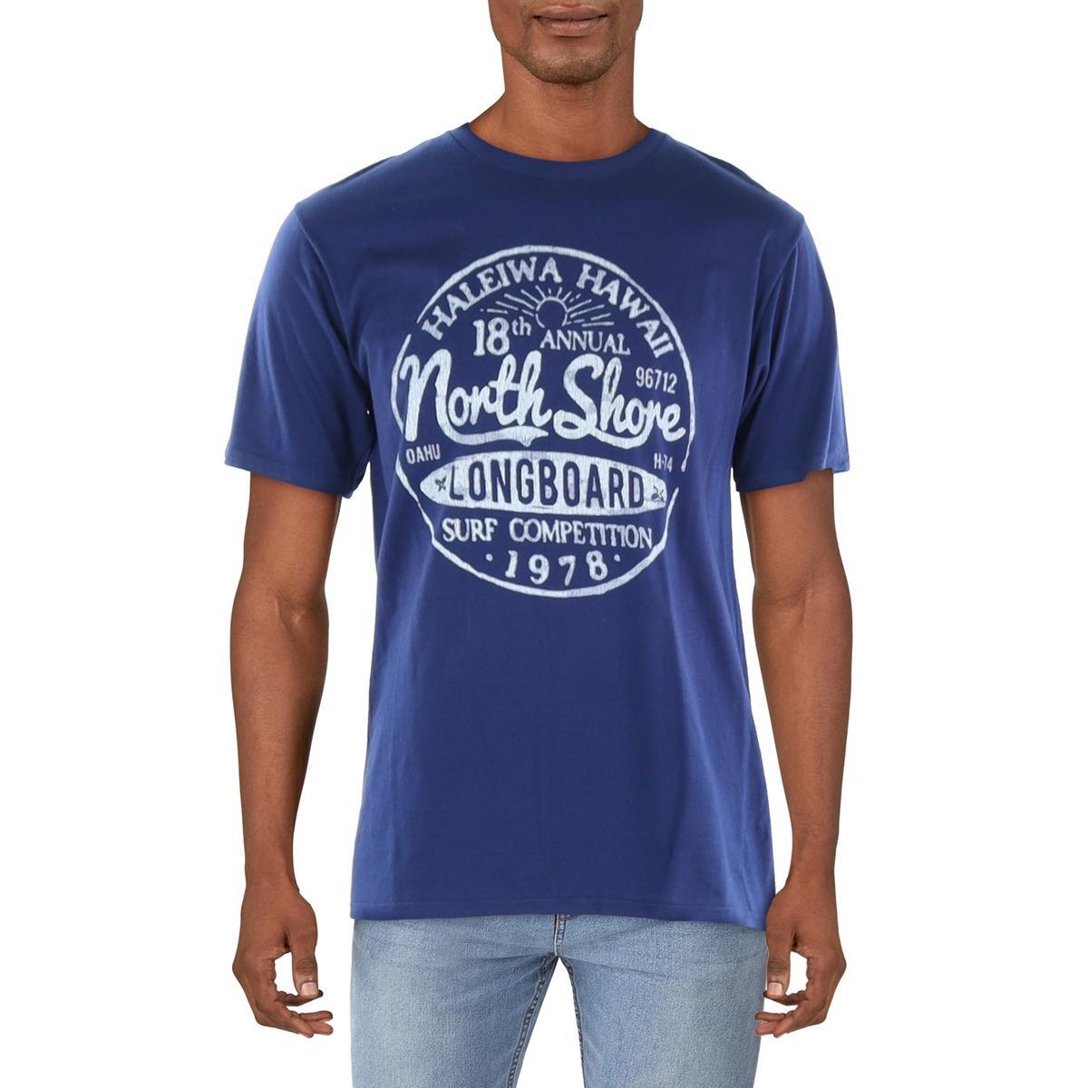 Мужская футболка для серфинга на лонгборде Port - Company Navy Crewneck Tee с графическим принтом M BHFO 0858