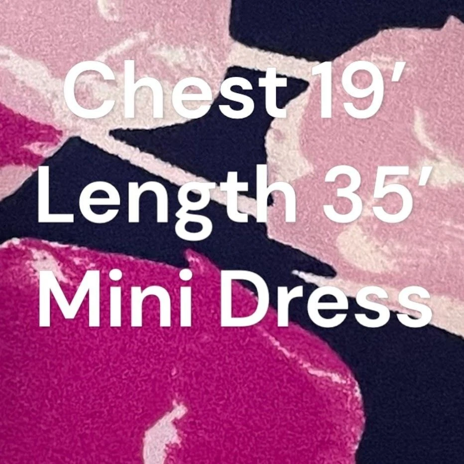 Maison Jules Floral Print Short Sleeve Mini Dress Size Medium Polyester/Spandex - Image 3 of 4