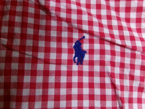 Ralph Lauren Shirt Youth Small Red Gingham Plaid Classic Preppy Pony - Picture 3 of 9