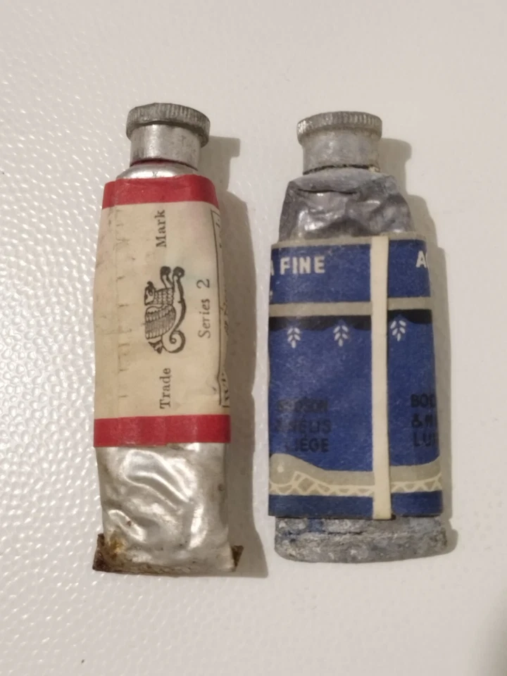 SET 8 ANTICHI TUBETTI COLORI AD ACQUA ACQUARELLO WINSOR & NEWTON E WATTEAU - Image 4 of 4