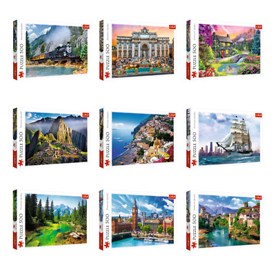 Trefl 500 Stck. großes Kinderpuzzle Spiele Landschaften Sehenswürdigkeiten Kunst Natur NEU