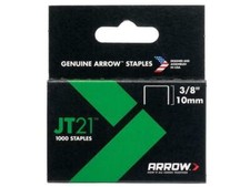 ARROW Jt21 T27 Staples 10Mm (3/8In) Box 1000 ARRJT2138S 0.0053 per staple