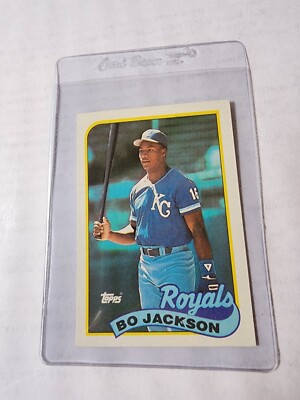 rare 1989 baseball cards BO JACKSON 1989 Rare ERROR #540 Card