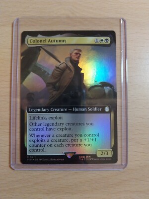 Colonel Autumn Extended Art Foil Rare, Fallout #411, MTG Magic The Gathering 