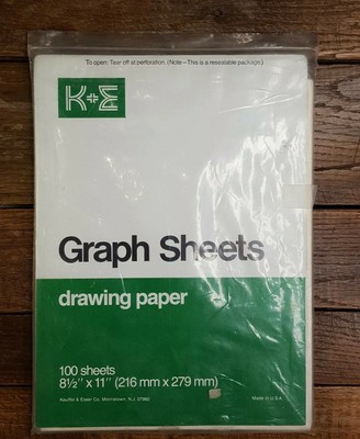 vintage k amp e keuffel amp esser graph sheets paper 46 4650 keuffel esser graph paper