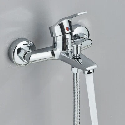 ROZIN Badewannenarmatur Duschset Badarmatur Mischbatterie Wannenarmatur System Chrom