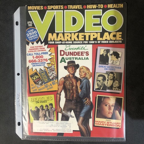 (4) 1988 1989 Video Marketplace Magazine Lot - Beatles Sorry Dancing Dundee - Imagen 5 de 6