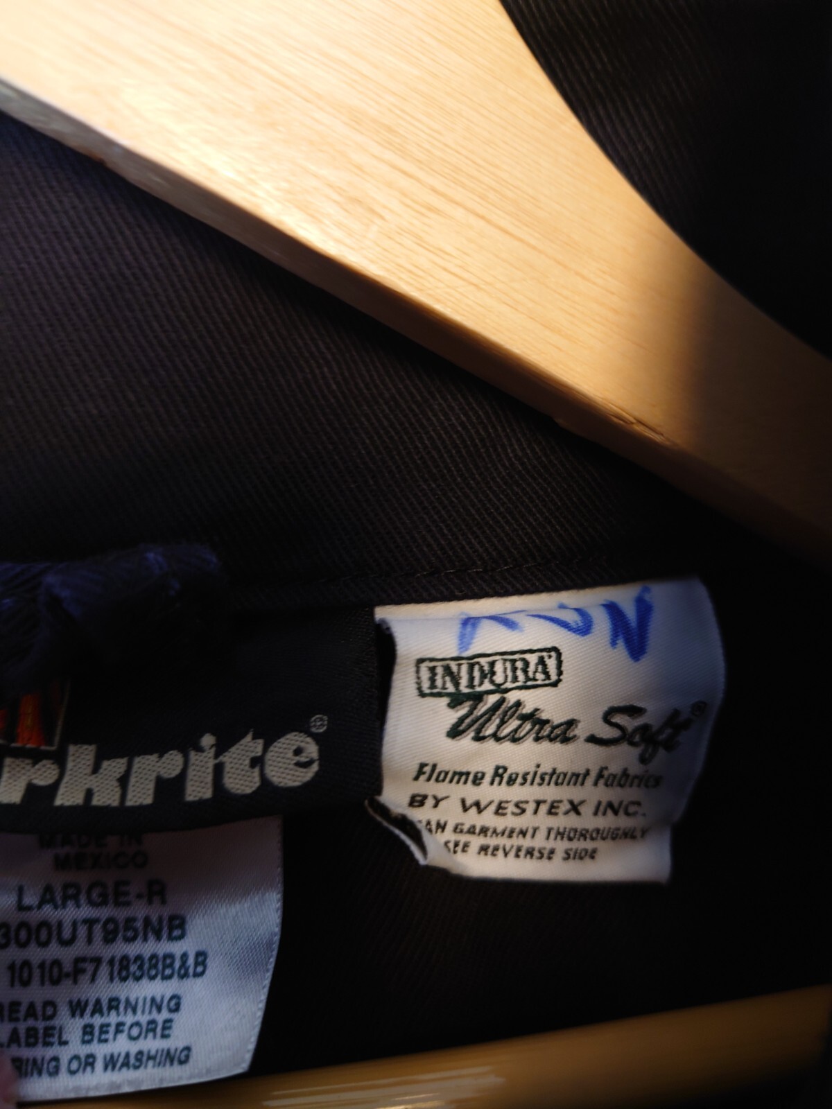 Workrite FR Full Zip Heavy Button Jacket Navy Blu… - image 8