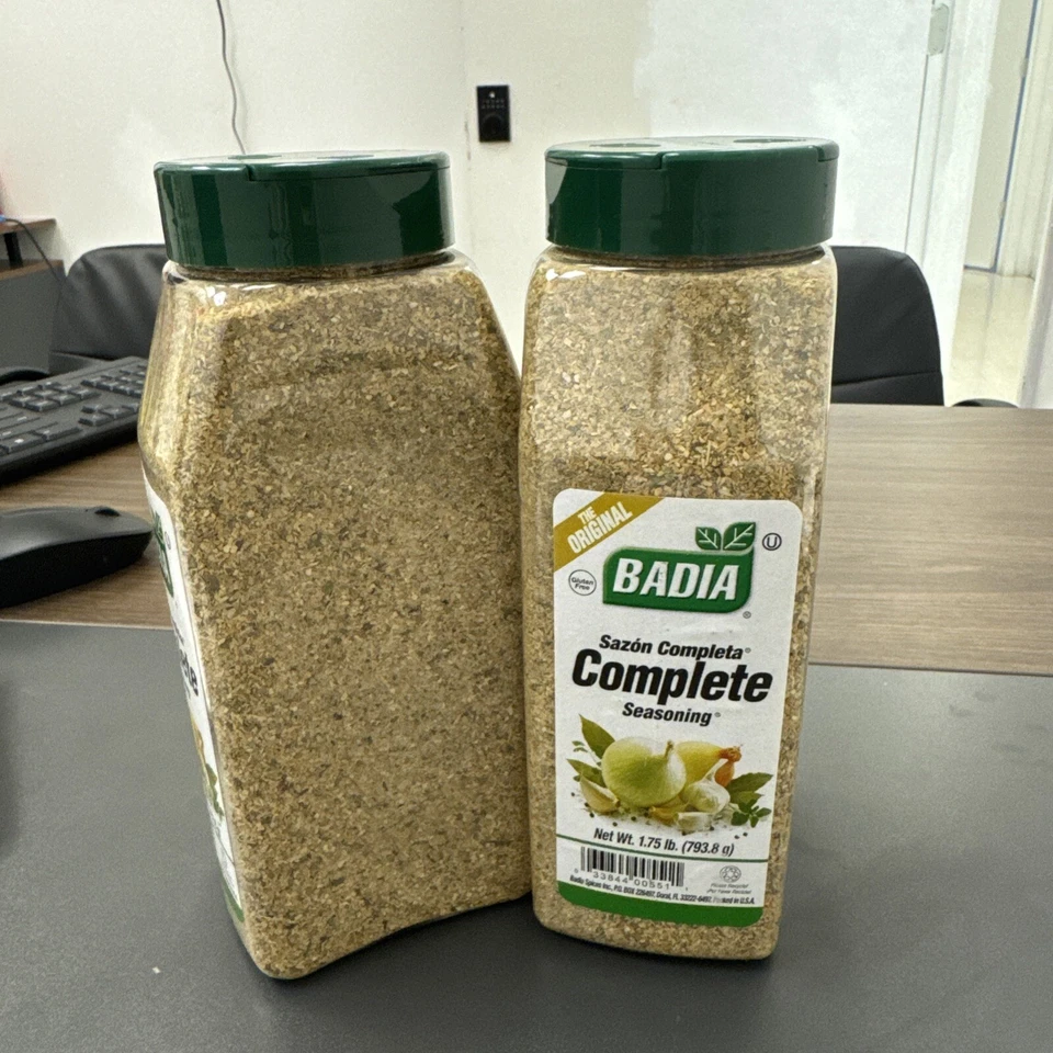 Paquete de 2 condimentos completos Badia Sazon mezcla de aves de corral/carne/pescado - 2x1,75 lb Foto 4 de 4