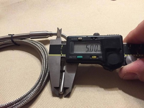 Pirómetro, taladro y grifo - sonda de temperatura de escape para instalar y medir EGT, diésel - Imagen 2 de 10