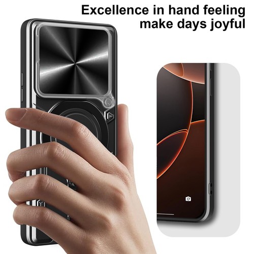 Slide Camera Protec Armor Back 360 Ring stand Back Case For OnePlus 13 5G 6.82" - Picture 8 of 24