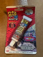 Flex Glue Mini Super Strong Waterproof Adhesive 0.75 OZ, White (NEW)