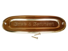 Brief Zeitung Post Schlitz Brief Einwurf Klappe Antik Style Messing LP4P