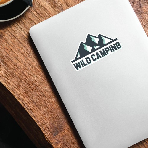 Wild Camping Sticker Decal Camping Campervan Adventure Outdoors Travel - Picture 3 of 5