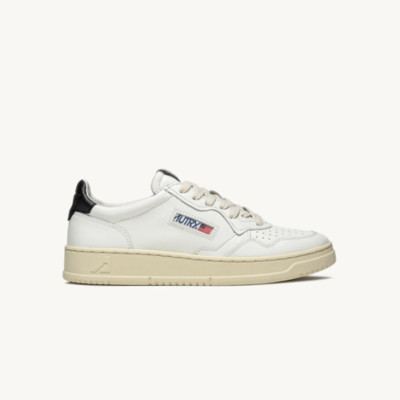 ★送料無料★AUTRY MENS MEDALIST LOW SNEAKERS AULM LL22 New AUTRY Mens MEDALIST LOW AULM LL22 WHITE / BLACK EUR 40