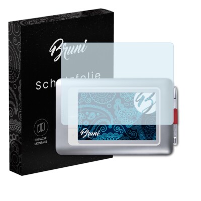 Bruni 2x Folie für Wacom Bamboo Fun Pen&Touch Small 2.Generation Schutzfolie