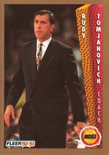 Rudy Tomjanovich 1992-93 Fleer #87 Houston Rockets Basketball