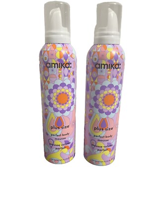 Amika Plus Size Perfect Body Mousse 8.5 oz 2 Cans