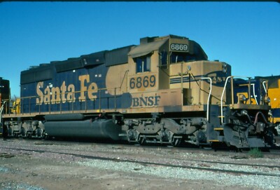 BNSF 6869 SD-40, Victorville, CA, 11/04; Kodachrome Original | eBay