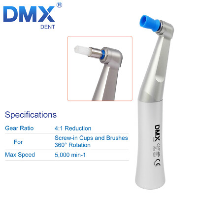 Dental 4:1 Prophy Contra Angle Fit NSK FX57 Screw-in Head Slow Speed Handpiece