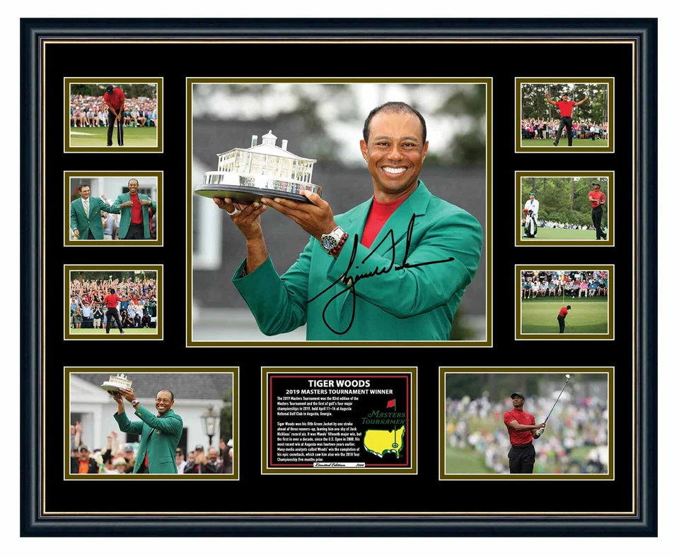 TIGER WOODS 2019 US MASTERS WINNER SIGNED LIMITED EDITION FRAMED MEMORABILIA - image 2 of 4