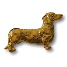 Dackel Pin - 24K Vergoldet