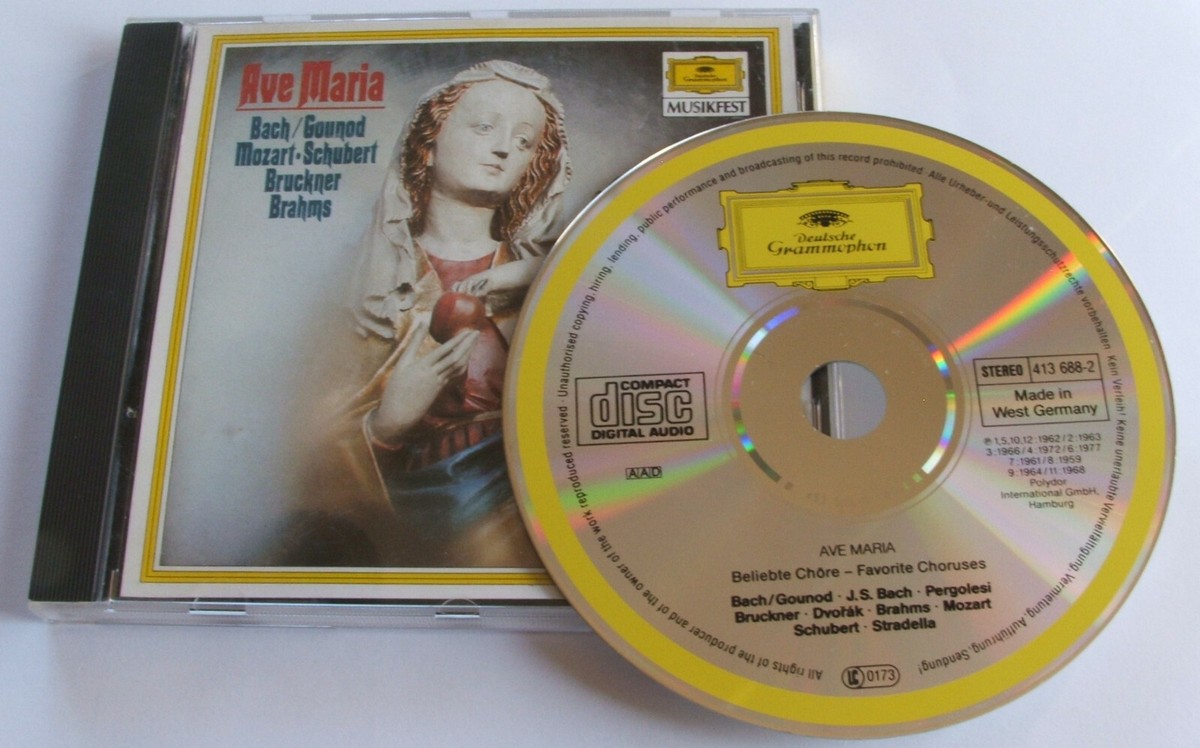 Ave Maria (CD, Deutsche Grammophon, West Germany Full Silver) Bach  