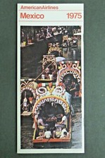 Vintage American Airlines 1975 Mexico Travel Brochure Atlas Tours 5405