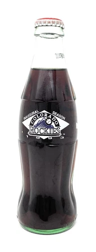 Vintage 1993 Inaugural Season Colorado Rockies Coca Cola Unopened Bottle