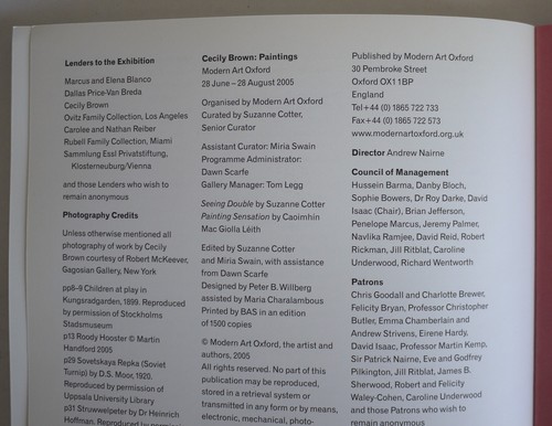CECILY BROWN_PAINTINGS_MODERN ART OXFORD PAPERBACK 2005 - Foto 13 di 14