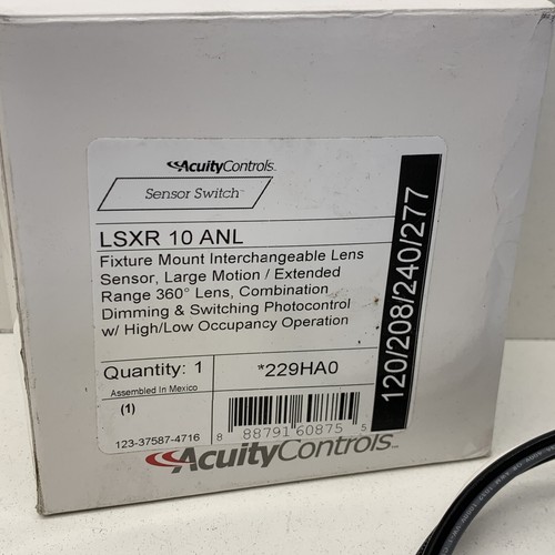 Acuity Controls LSXR 10 ANL Light Fixture Mount 360° Lens Motion Sensor 120/277V - Picture 3 of 12