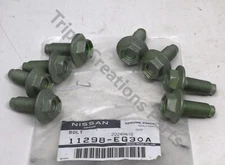 Genuine Nissan 11298-EG30A Cross Member Bolt Set 8 (Eight) Units 11298EG30A OEM