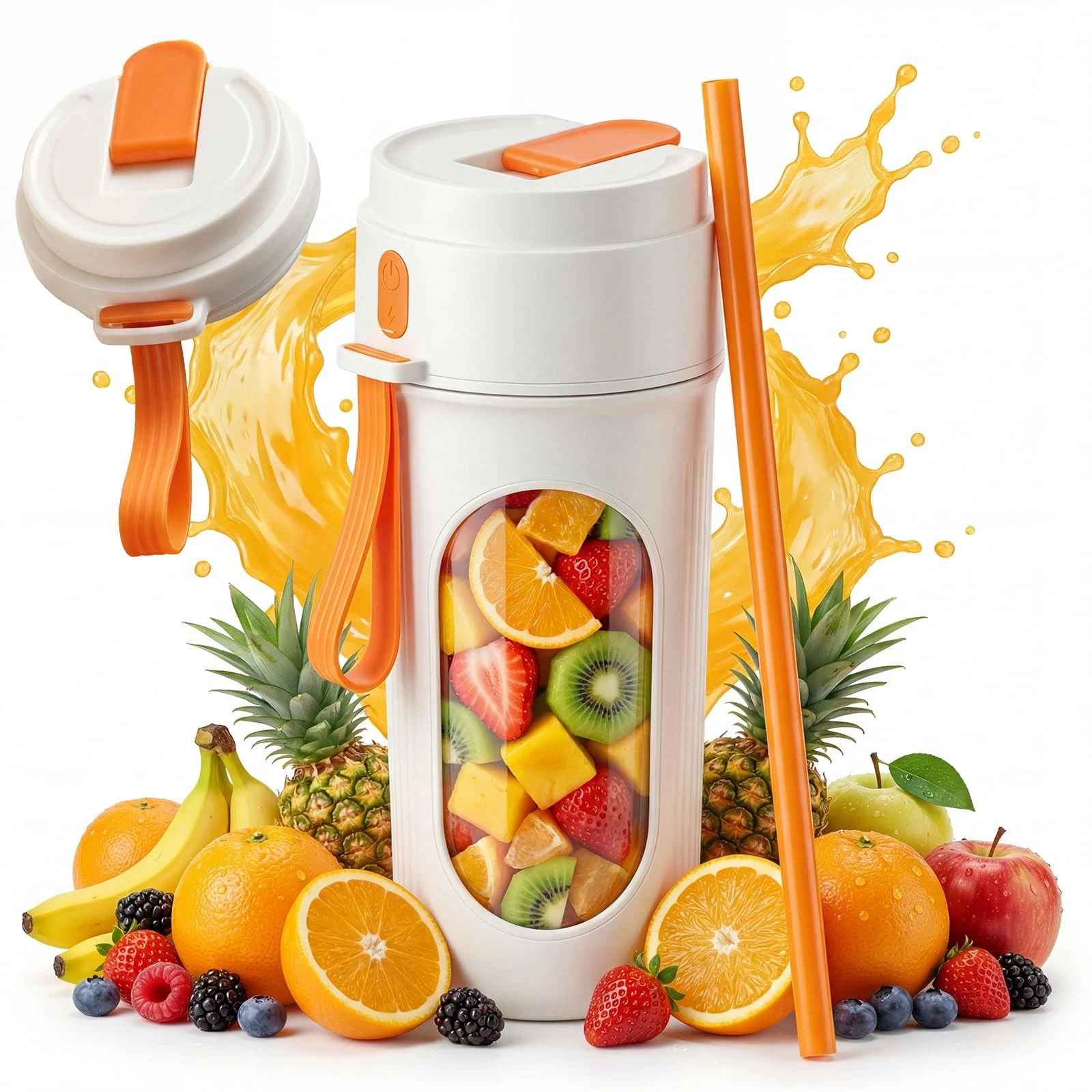 Portable Blender for Smoothies, 12-Blade Personal Mini Blender, 15oz BPA-Free...