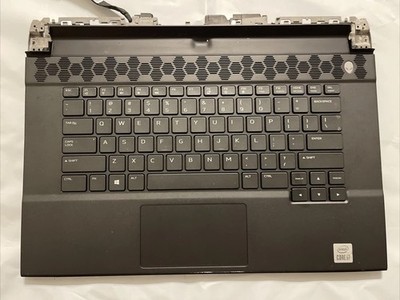 Dell Alienware M15 R3 Laptop Palmrest Backlit US Keyboard Speakers  03DYGJ H1P1