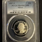 1997 S 25C.999 Silver Washington Quarter Proof PCGS PR69DCAM