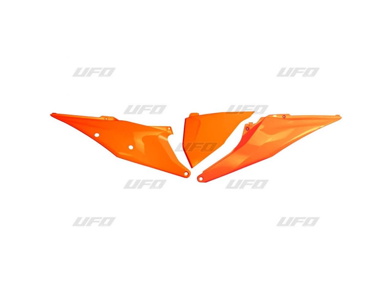 Plaques laterales orange fluo KTM SX 125 250 SXF 450 EXC 300 EXCF 2017 2018 2019