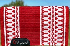Premium Handwoven Western Show Pads Red And White 34×38 & Other Size 