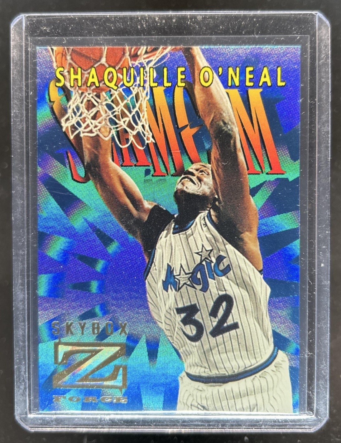 1996-97 Skybox Z-Force Shaquille O'Neal Slam Cam #SC9 Magic