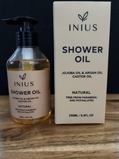 Shower Oil with Jojoba, Argan  Castir oil. Nourishing, Natural 8.4oz/250ml