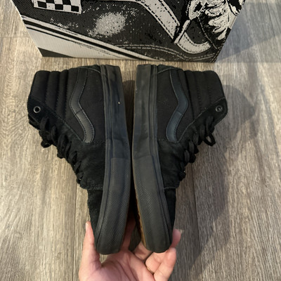 Mens Vans Sk8-Hi Triple Black Shoes Sneakers Size M7.5 W9 