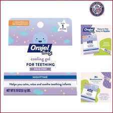 Baby Nighttime Cooling Gel for Teething, Drug-Free, 0.18 Oz For Babies Age ...