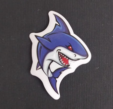 Fun Playful Colorful Shark Sticker 2.18" x 1.5" T 