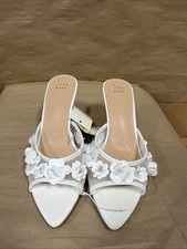 Women's Lupita Mesh Rhinestone Peep Toe Mule Heels SEE DESCRIPTION