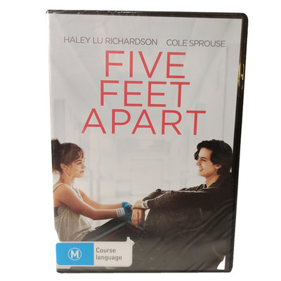 Five Feet Apart DVD Drama Cystic Fibrosis CF Romance Family Region 4 Brand New