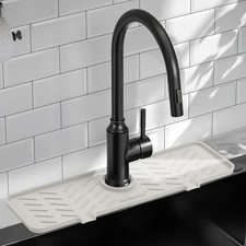 Silicone Faucet Mat for Kitchen Sink Gen 2 Splash Guard with Upgraded Outle...
