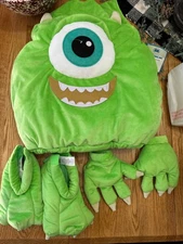 Pottery Barn Kids Monsters Inc. Mike Costume Five Piece Size 4 To 6 New
