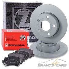 ZIMMERMANN BREMSSCHEIBEN + BELÄGE HINTEN FÜR VW JETTA 3 BJ 05-10