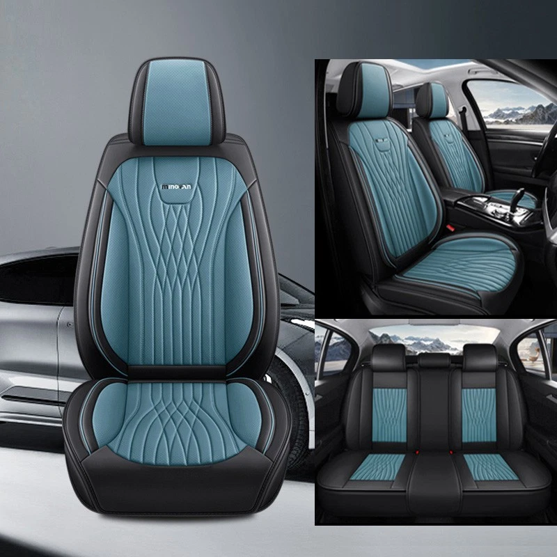 Juego completo de 5 asientos de cuero PU para Volkswagen ID.4 ID.6 Touareg Phaeton Foto 2 de 4